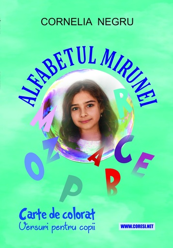 [978-606-996-920-5] Alfabetul Mirunei. Versuri pentru copii. Carte de colorat